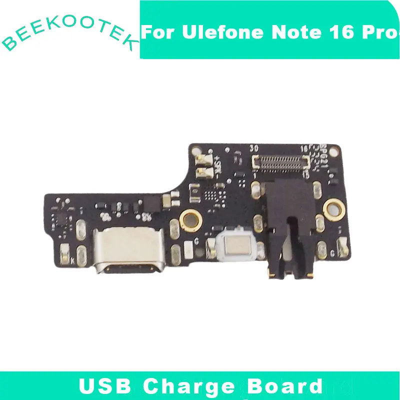 Ulefone 노트 16 프로 스마트폰용 USB 보드 베이스 충전 포트 보드, 마이크 헤드폰 잭 포함, 정품 신제품