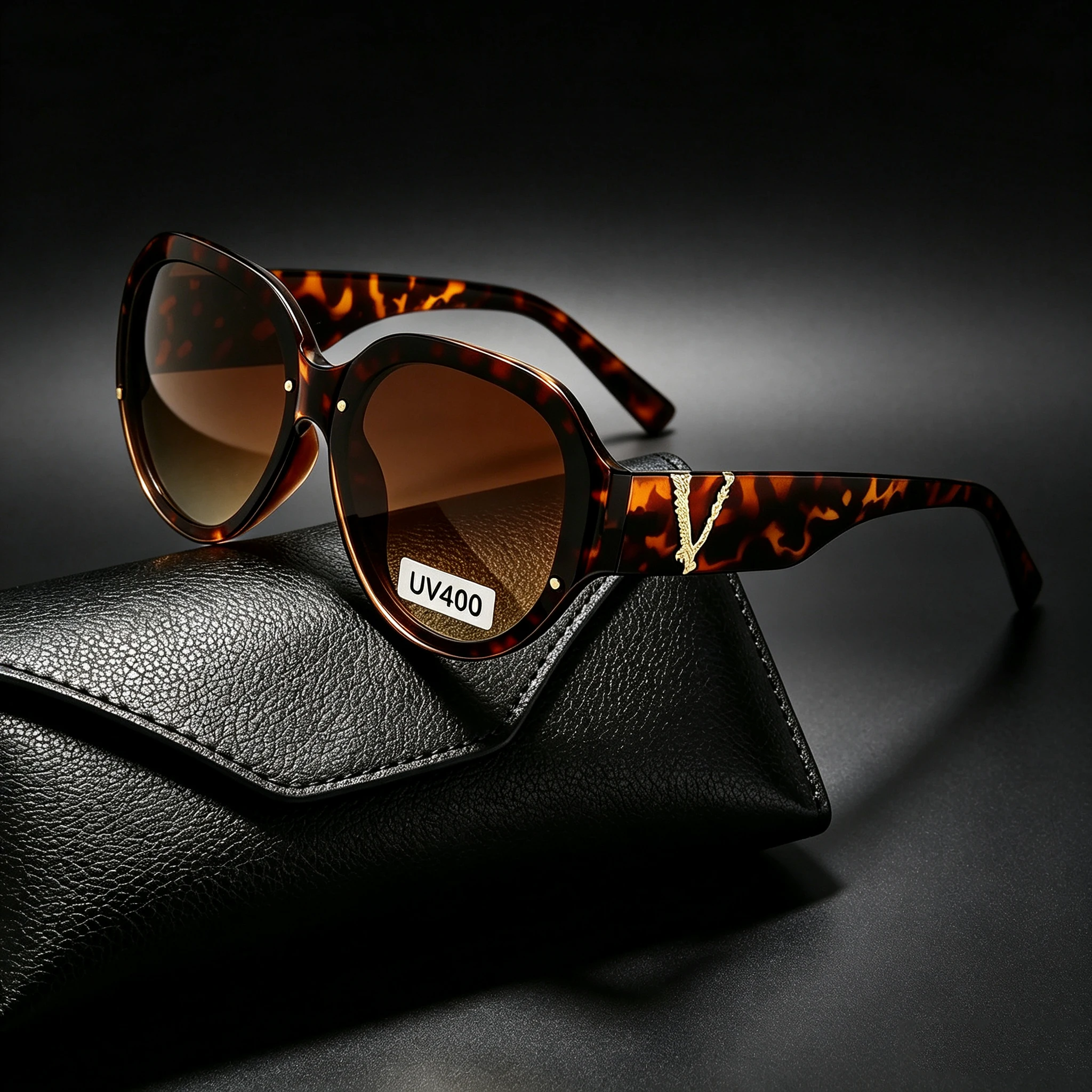 Oversized Oval Tortoise Shell Sunglasses For Women Mern Luxury V Fashion Large Frame Beach Travel Daily Sun Glasses Eyewear 2026