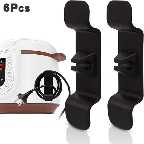 Organizador de envoltorios de cables, soporte de Clips, ocultador de cables, envoltura de gestión para electrodomésticos de cocina, batidoras, 3/6 Uds.