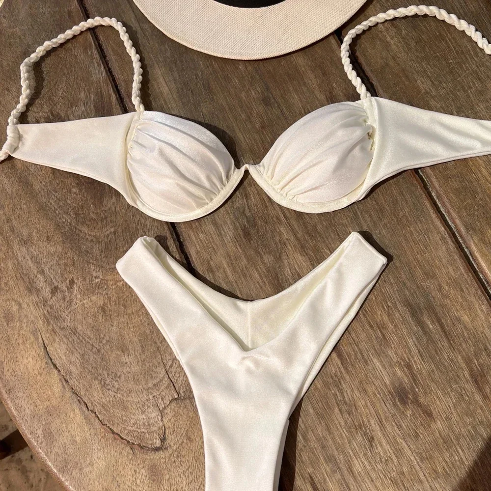 Sexy Micro Push Up Bikini 2024 Costume da bagno donna Costumi da bagno femminili Perizoma Bikini Set Costume da bagno brasiliano da spiaggia Biquini