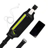 HAISSKY Ultra-thin Zipper Running Bags Men Women Outdor Sports Workout Elastic Belt Waist Pack Pouch For iPhone Samsung XIaomi