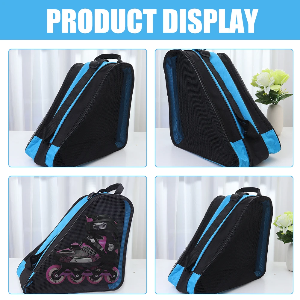 

2 шт., сумка для хранения роликовых коньков, сумки, рюкзак для коньков, обувь для льда, органайзер из ткани Оксфорд, женская переноска
