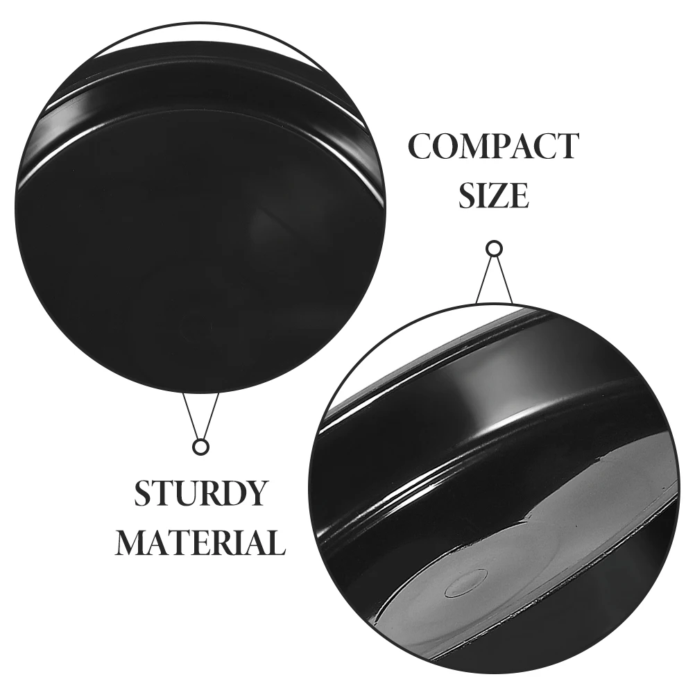 

16Pcs Black Round Plant Saucers Thick Plastic Water Trays Flower Pot Base for Indoor Outdoor Use