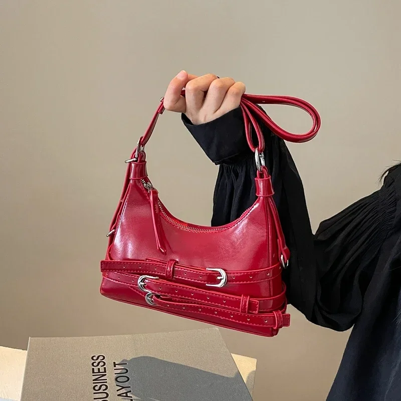 

Buckle Sewing Square Fashion PU Shoulder Bags Solid Zipper Crossbody Bag 2024 Hot Sale Bags for Women Bolsas Femininas