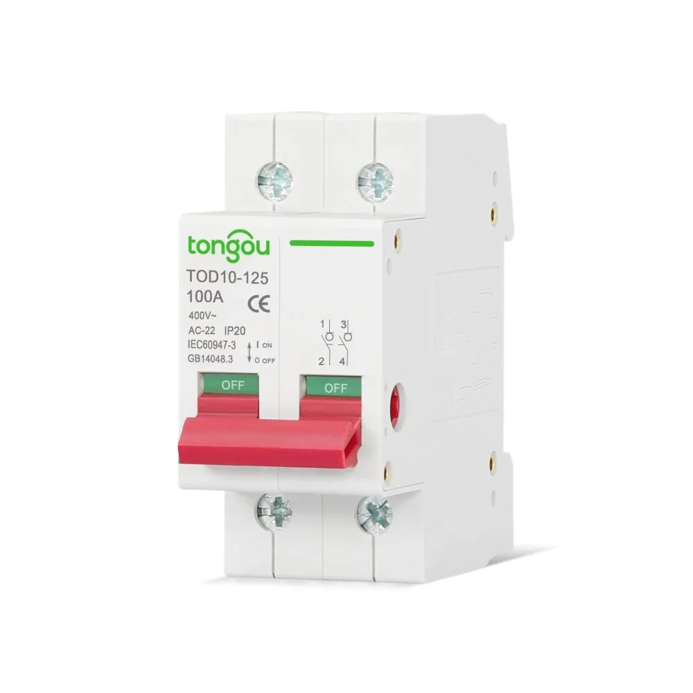 2P 63/100/125A مفتاح العزلة الكهربائية حالة الجهد العالي قطع الاتصال التلقائي قطاع دارة لعزل الدائرة