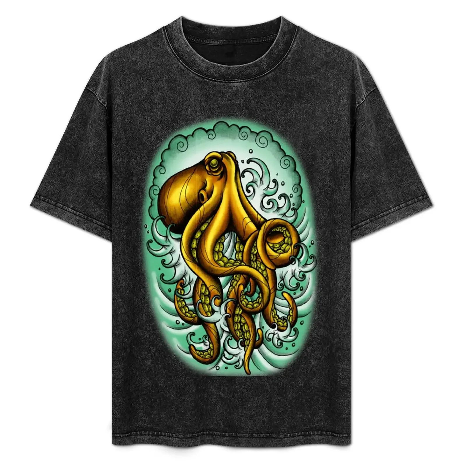 

Traditional Octopus T-Shirt Lightweight Hiking T-Shirt
