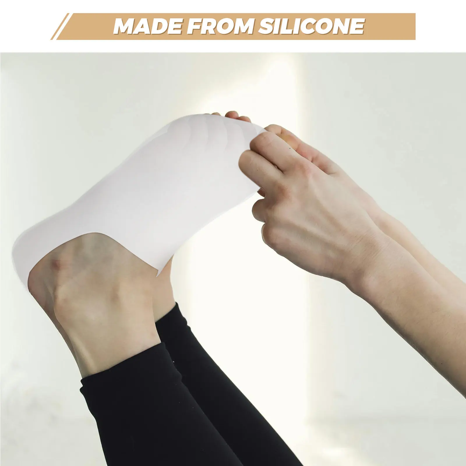 3Pairs Silicone Foot Lotion Socks Foot Care Softening Crack Heel Callus Moisturizing Gel Socks Spa Wraps Silicone Sock for Men