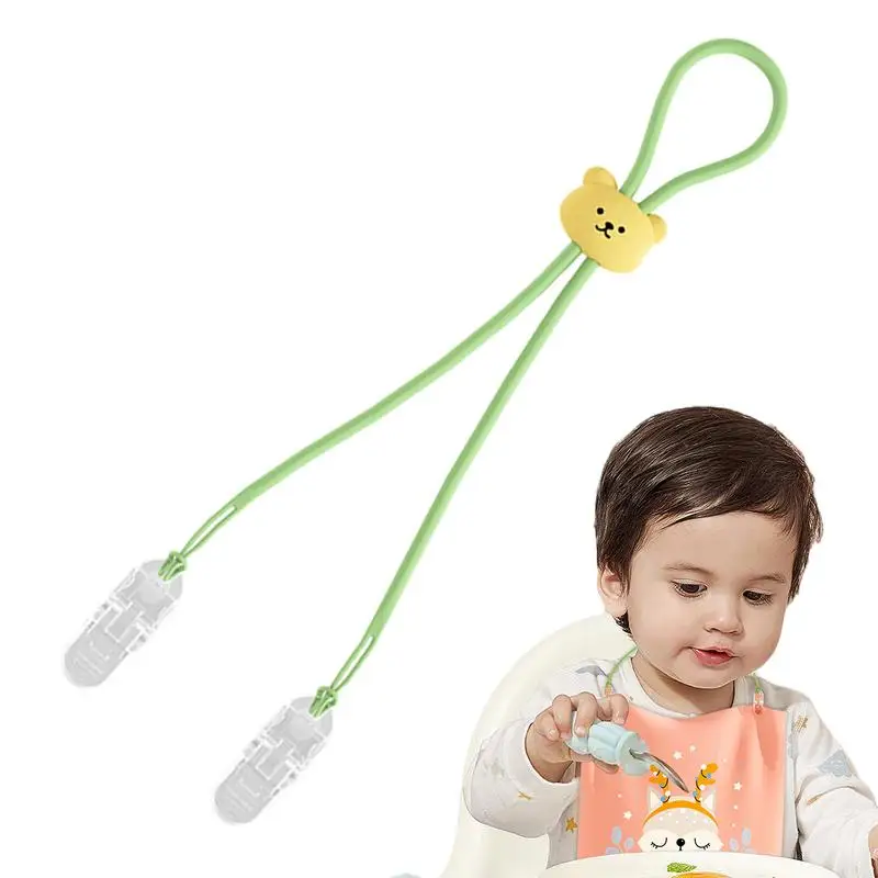 

Bib Holder Adjustable Silicone Napkin Clip Lanyard Portable Bib Towel Strap Chain Lanyard Necklace For Dining Clothing