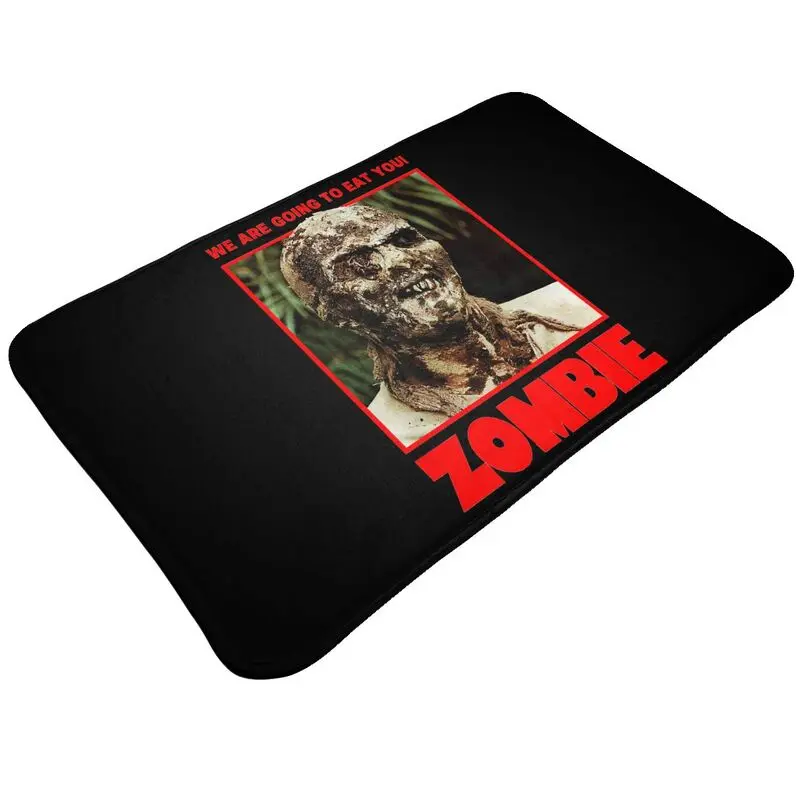 Lucio Fulcis Zombie Horror Movie Poster Mat Rug Carpet Decor Fluffy Bath Mat Velvet Rug Light Luxury