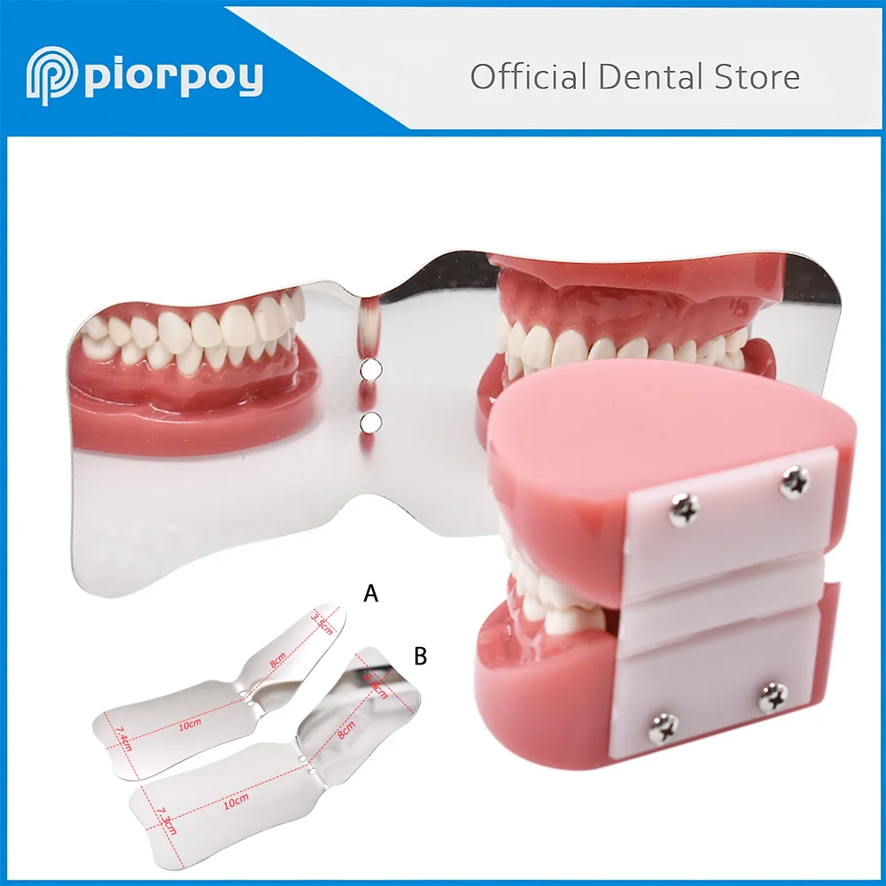 

PIORPOY Dental Autoclavable Photography Mirrors Stainless Steel Oral Orthodontic Reflector Single-Side Reflection Mouth Mirror