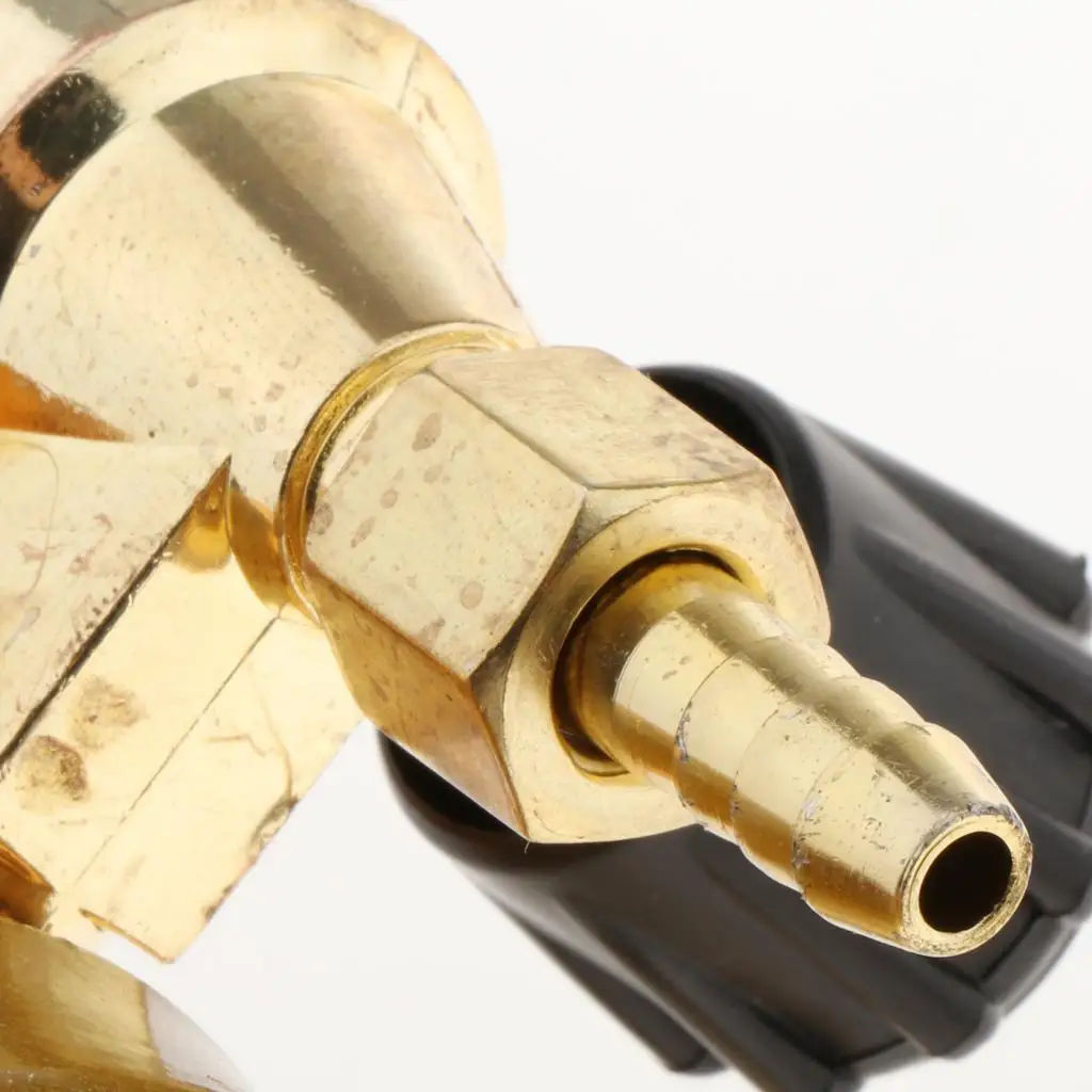 1개 올코퍼 아르곤 CO2 미그 듀얼 튜브 가스 조절기 게이지