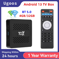 Original TOX4 Smart TV box RK3528 Android 13 4GB 32GB BT5.0 AV1 1000M LAN 2.4G 5.8G Dual Wifi 4K Multimedia Player Set Top Box