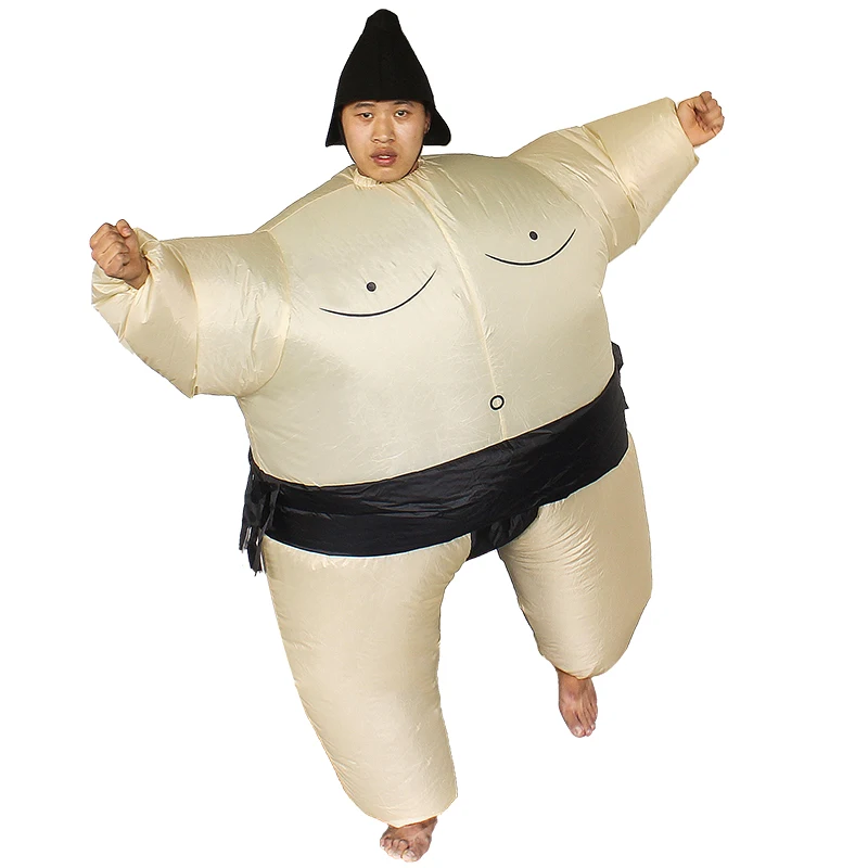 Aufblasbares Kleidungs stück Karneval Kostüm verkleiden Party Spielzeug Erwachsenen Cosplay Sumo aufblasbare Kostüm setzt Männer Frauen Halloween Anzug Geschenk – Detail 2