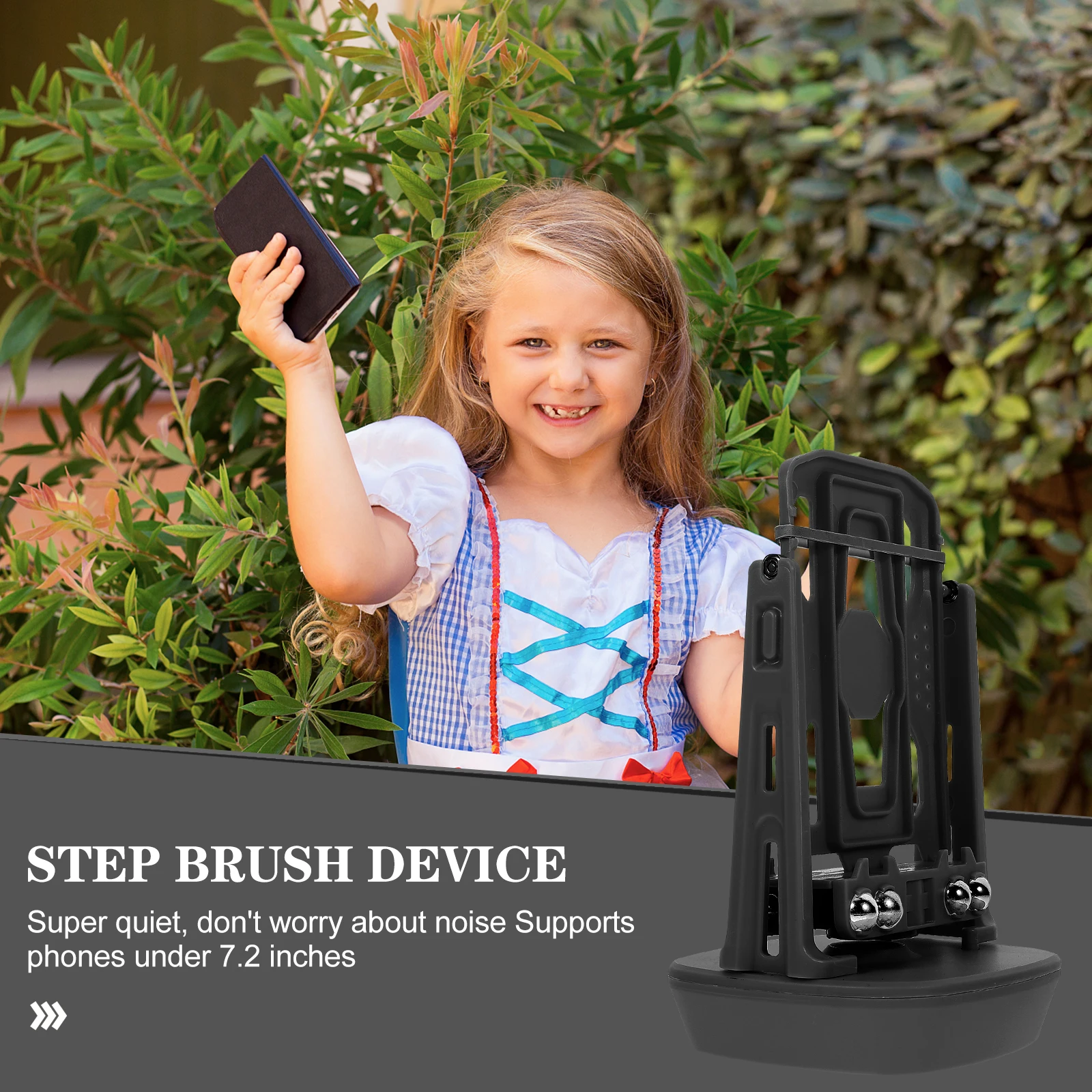 

Swing Step Counter USB Shaker Device Black Easy Use Accessories Automatic Machine Steps Holder Office Room