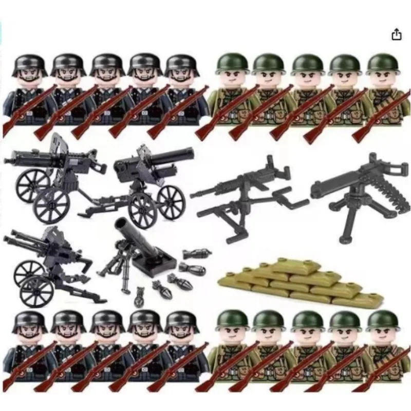 

Строительные блоки времен Второй мировой войны, фигурки спецназа, куклы в военном стиле, мини-персонажи, детские игрушки, подарки на день рождения.