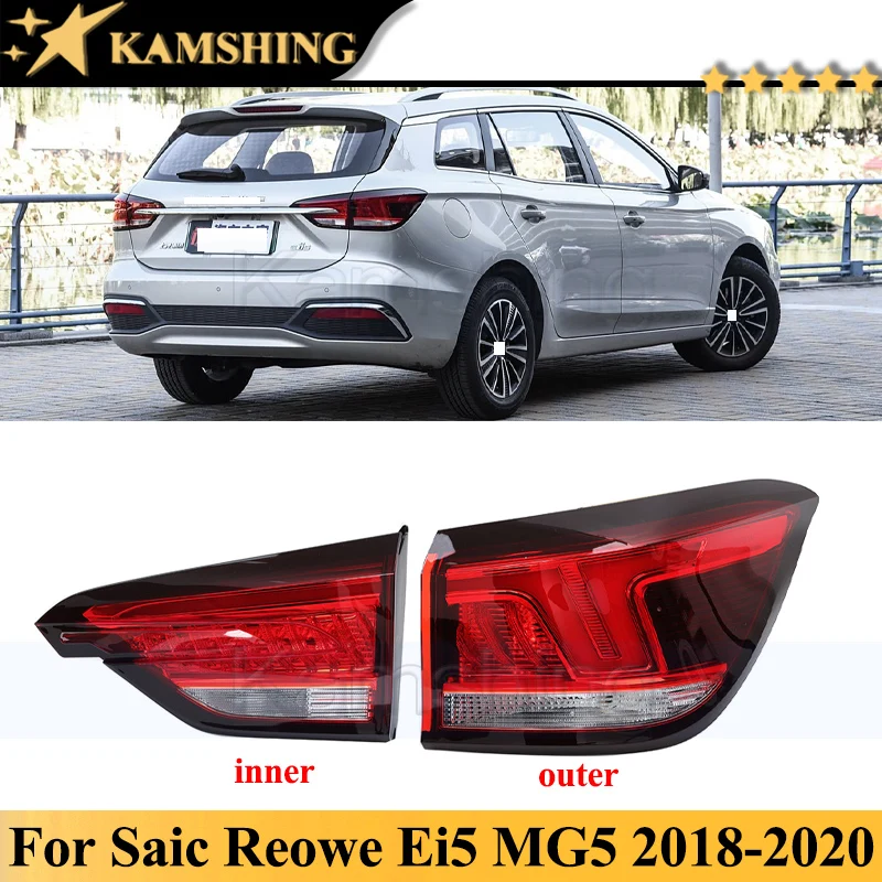 Kamshing Rear Bumper Tail Light Tail Lamp For SAIC Roewe EI5 MG5 MG 5 2018-2020 Taillight Taillamp Brake Light Car Stop Light