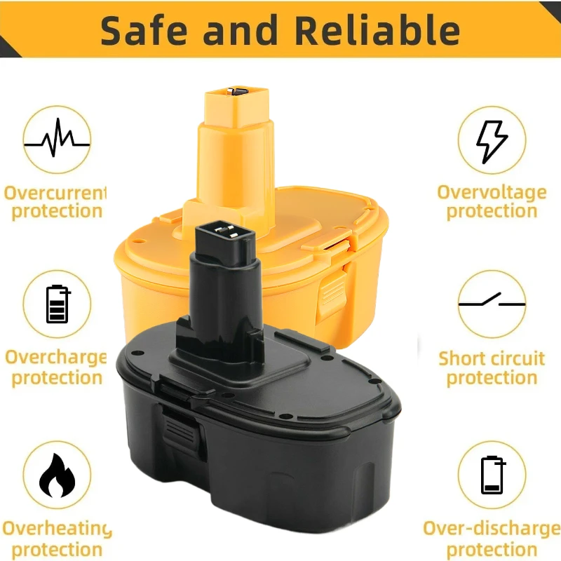 

DC9096 18V 3.6AH/4.0Ah/4.6AH Ni-MH Battery Replace for DeWalt Battery Electric Tool Accessories