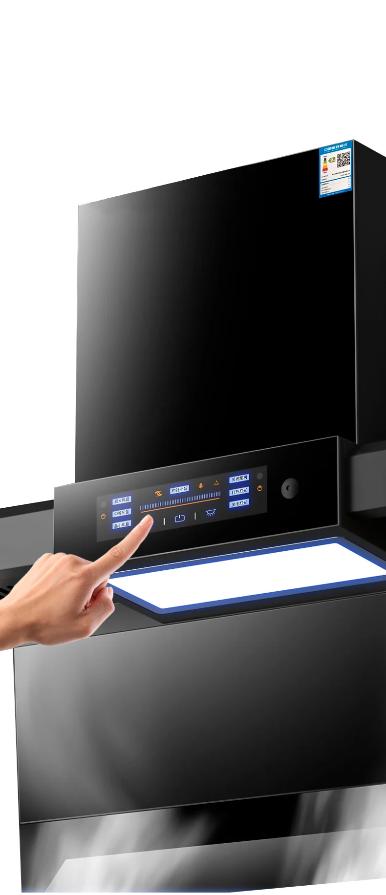 Wholesale Pricing Energy Efficient Home appliance kitchen Large suction top side double suction range hood