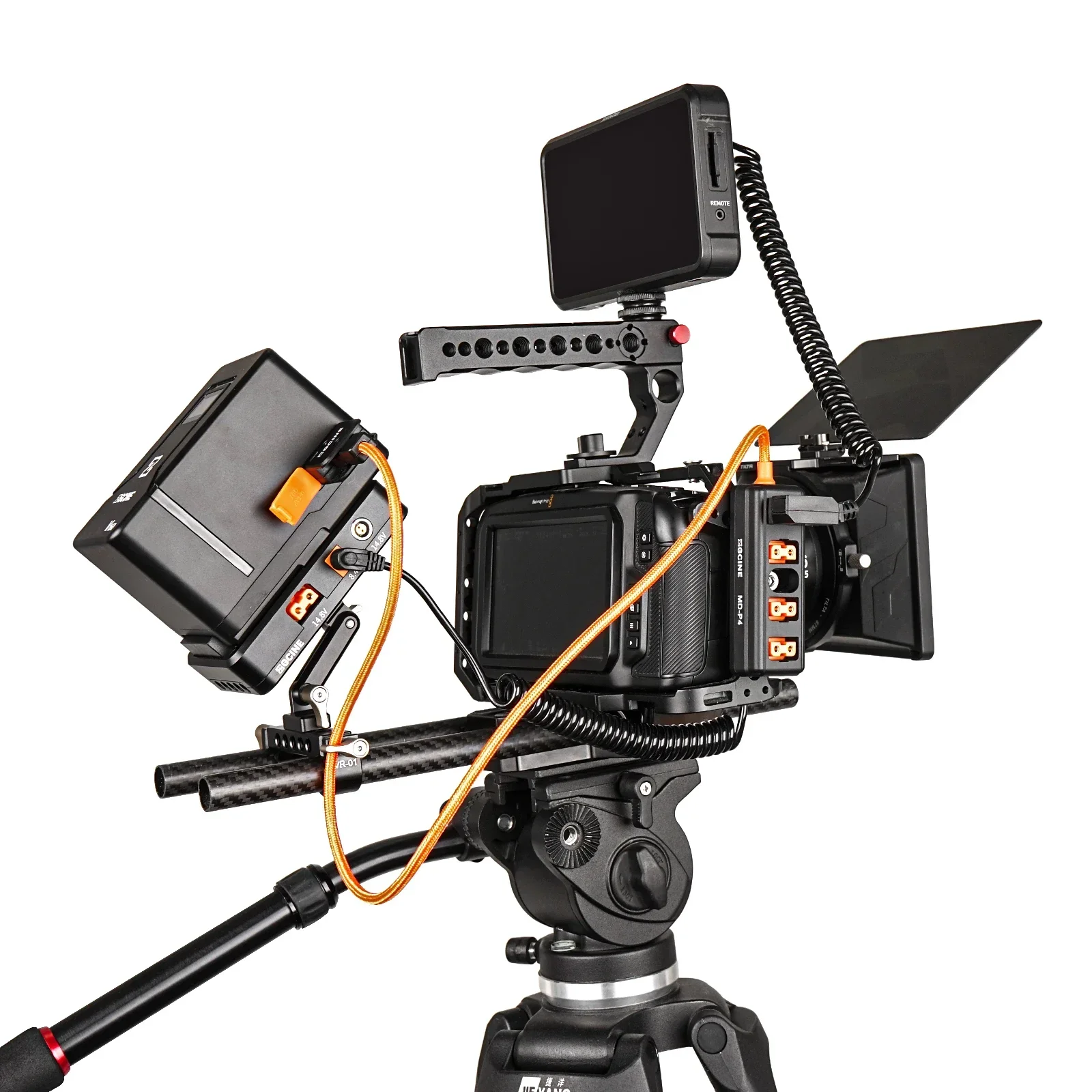ZGCINE MD-P4 D-Tap إلى 4 D-Tap One Point Four Splitter كابل محول لسوني NPF، NP-FZ100 Canon LP-E6، BMPCC