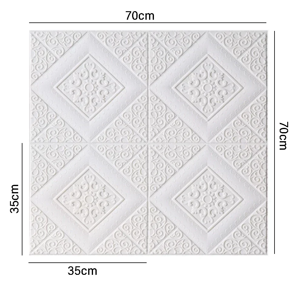 Self-Adhesive Foam Wall Sticker Waterproof Wallpaper DIY Wall Decor for Bedroom Living Room Dorm Background Home Decoration