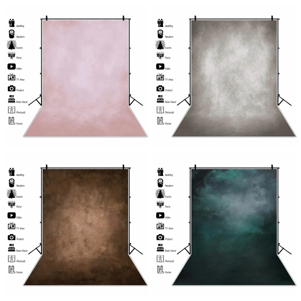 

Yeele Solid Color Gradient Photography Background Baby Birthday Pet Portrait Shoot Photozone Backdrop For Photo Studio Photocall