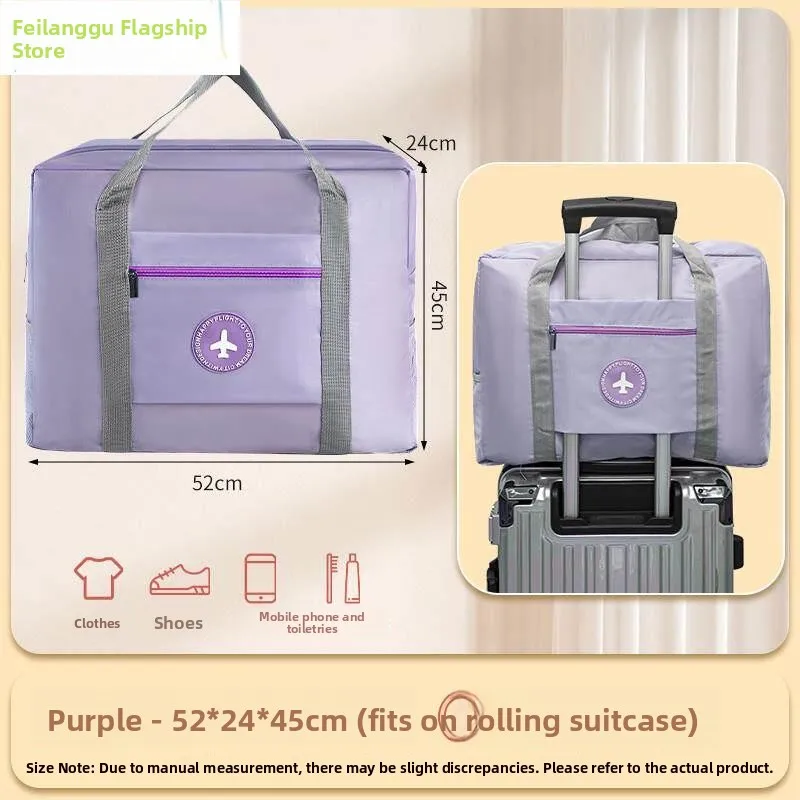 travel-bag-handheld-luggage-bag-suitcase-cover-clothing-storage-bag-portable-canvas-fabric-no-pull-rod-for-short-trip