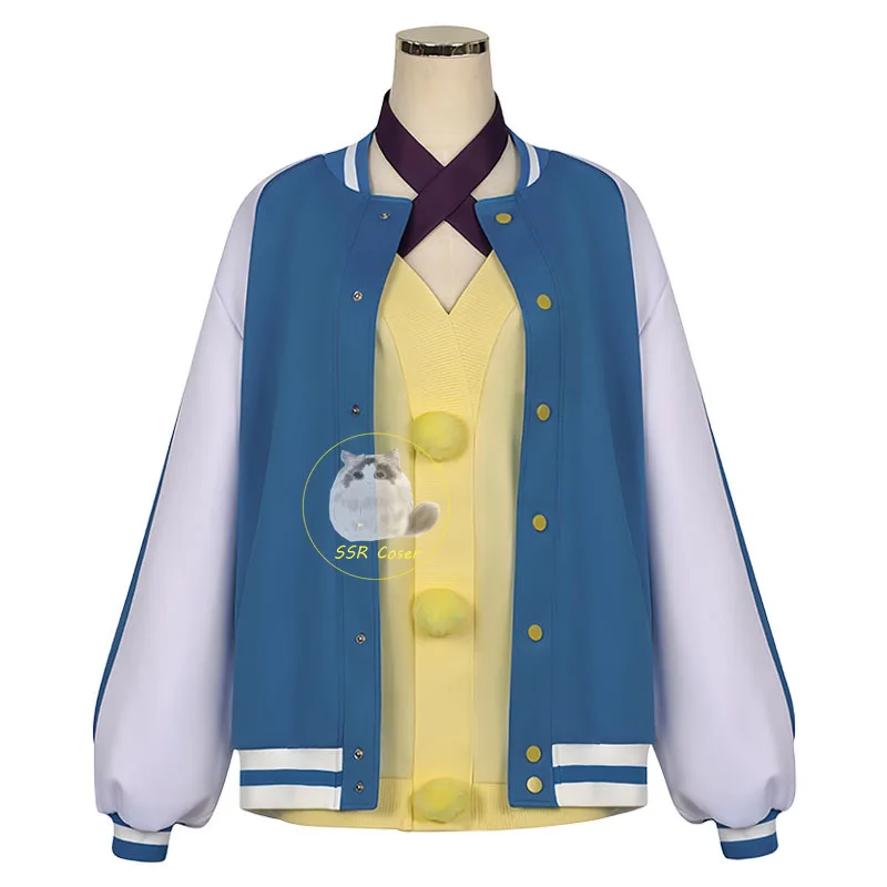 Anime Seiko Ayase Cosplay Costumes Wig DAN DA DAN Cosplay Seiko Ayase Uniform Cape Red Glasses Earrings Halloween Cos for Women - view 3