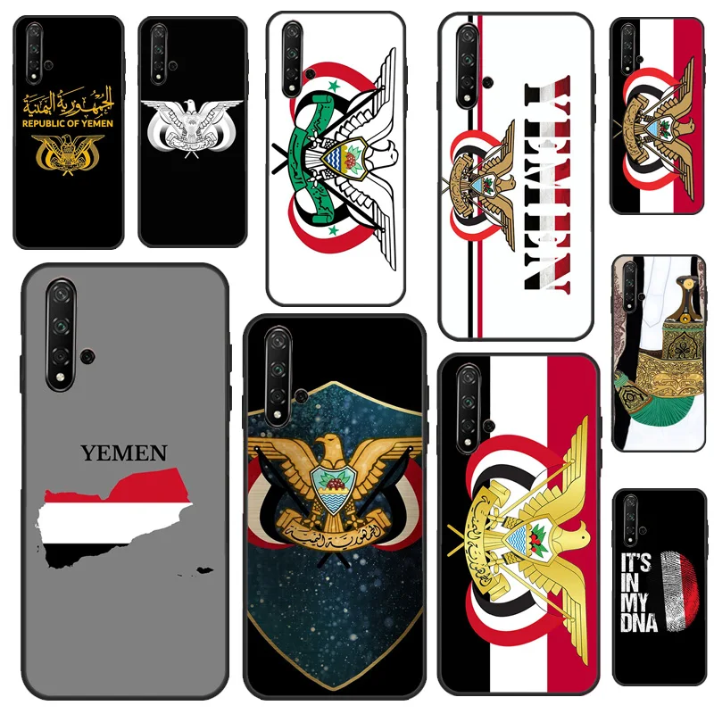 Йеменский герб с флагом для Huawei Nova 7i 8i 11i 12i 12s 9 10 SE Y90 Y60 Y70 Y72 Y61 Y91 P30 P40 Lite P60 Pro Case