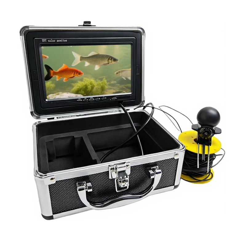 Underwater Fishing Camera with Infraed Night Vision Light 7 Inch LCD for Ice Lake Boat Kayak Fishing