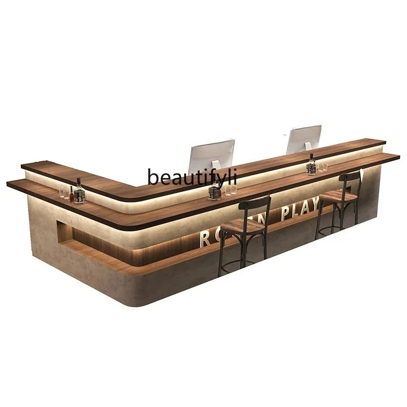 

Stile industriale bar cafe grill bancone bar reception semplice moderno