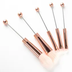 Diy Beadable Makeup Brushes 5Pcs Makeup Brush Contour Brush, Beauty Gifts