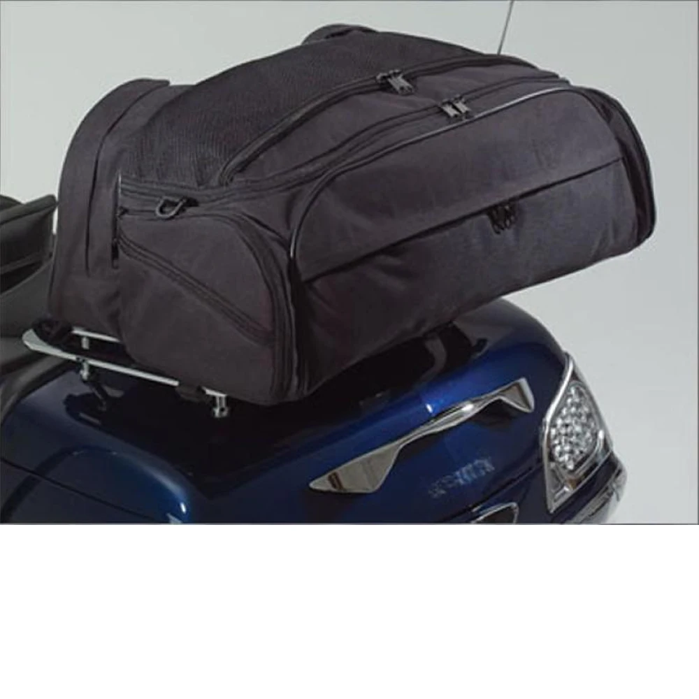Motorcycle Tail Bag Black Waterproof Tail Travel Rider Luggage Rear Back Seat Bag For Honda Goldwing GL1800 GL 1800 2006-2016