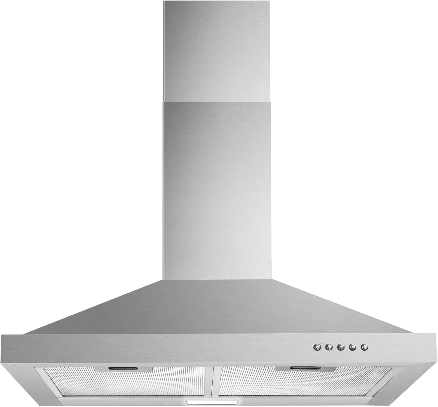 

Wall Mount Range Hood 30 inch with Ducted/Ductless Convertible Duct, Stainless Steel Chimney-Style Over Stove Vent Hood