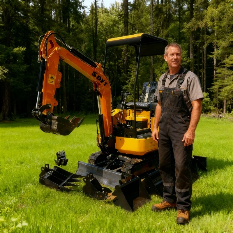 يتم بيع المصانع الصينية حفارات صغيرة بأسعار منخفضة يمكن استخدام حفارات زاحفة صغيرة مخصصة في سيناريوهات مختلفة #1