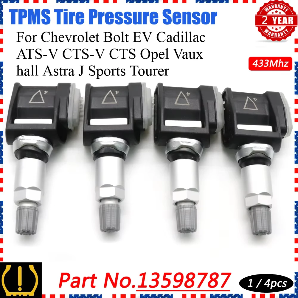 

13598787 Датчик контроля давления в шинах TPMS для Chevrolet Bolt EV Cadillac ATS-V CTS-V CTS Opel Vauxhall Astra J Sports Tourer