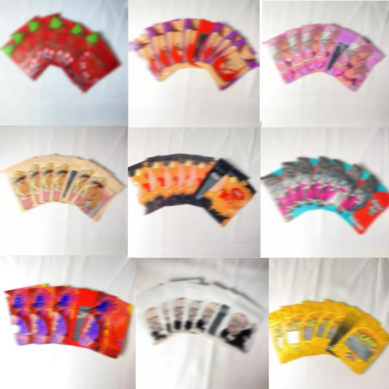 10 sztuk 7x10cm opakowanie na cukierki torba mylarowa zamykana wodoodporna, zapachowa plastikowa torebka Ziplock puste torby do przechowywania żywności z okienkiem