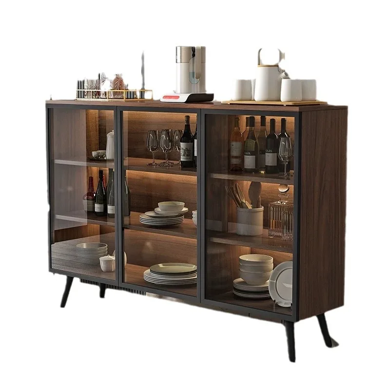 

Modern simple Italian light luxury living room against the wall kitchen entrance locker