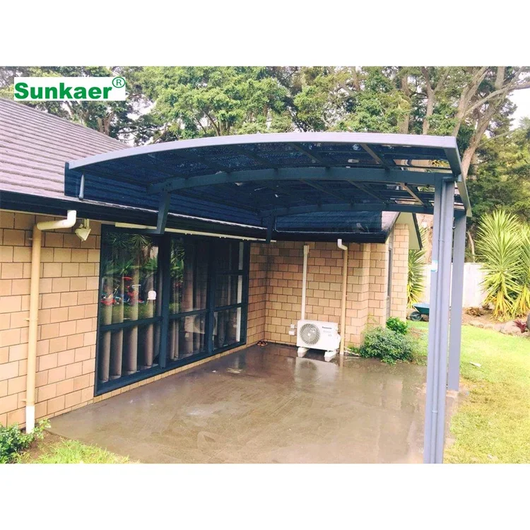 Strong And Sturdy Bilateral Four Column Sun Shade Public Parking Car Canopy Garage Patio Cover Outside Awnings And Canopies