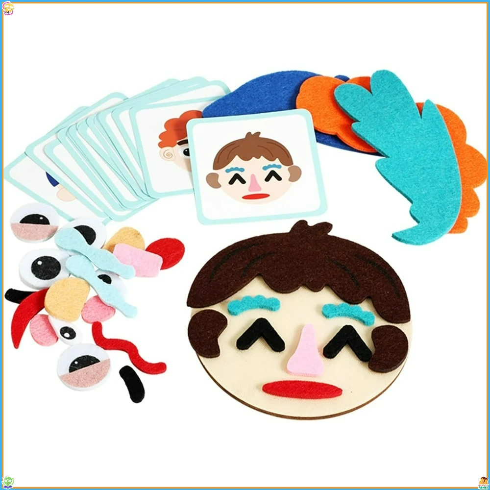 لعبة مونتيسوري للأطفال الصغار 3-6، ألعاب التعلم العاطفي الاجتماعي للأطفال، ألعاب تعليمية مبكرة مصنوعة يدويًا/إبداعية يمكنك صنعها بنفسك #3