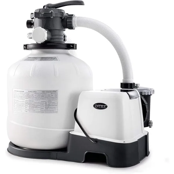 INTEX QX2600 2,650 GPH Krystal Clear Sand Filter Pump & Saltwater Systems with Electrocatalytic Oxidation Up to 15000 Gallon