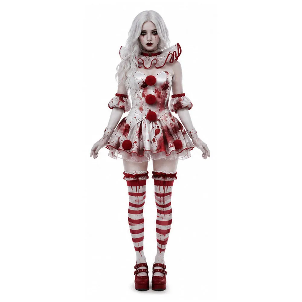 new-halloween-cosplay-costume-dark-clown-girl-european-size-women's-cosplay-character-uniform-for-party-bloody-clown