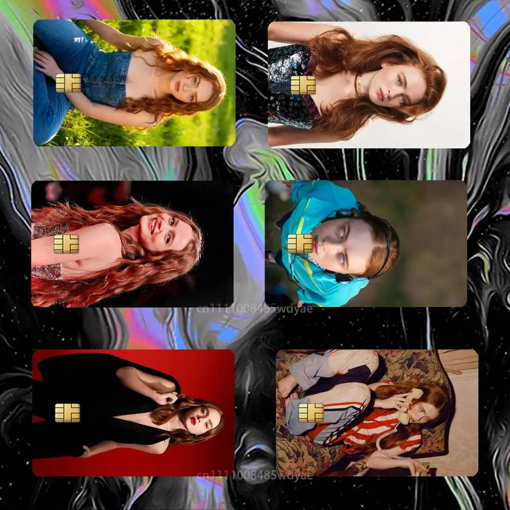 

Max Actress S-Sadie Sink Credit Card HD Stickers Game Card Decal Card Matte Film Skin Small Chip Waterproof Sticker