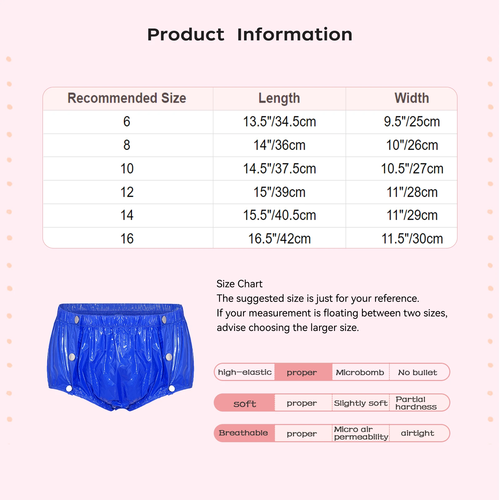 Kids Girls Incontinence Diaper Cover Water Resistant Reusable Shorts Elastic Waistband Press Buttons Swim Diaper Beach Shorts