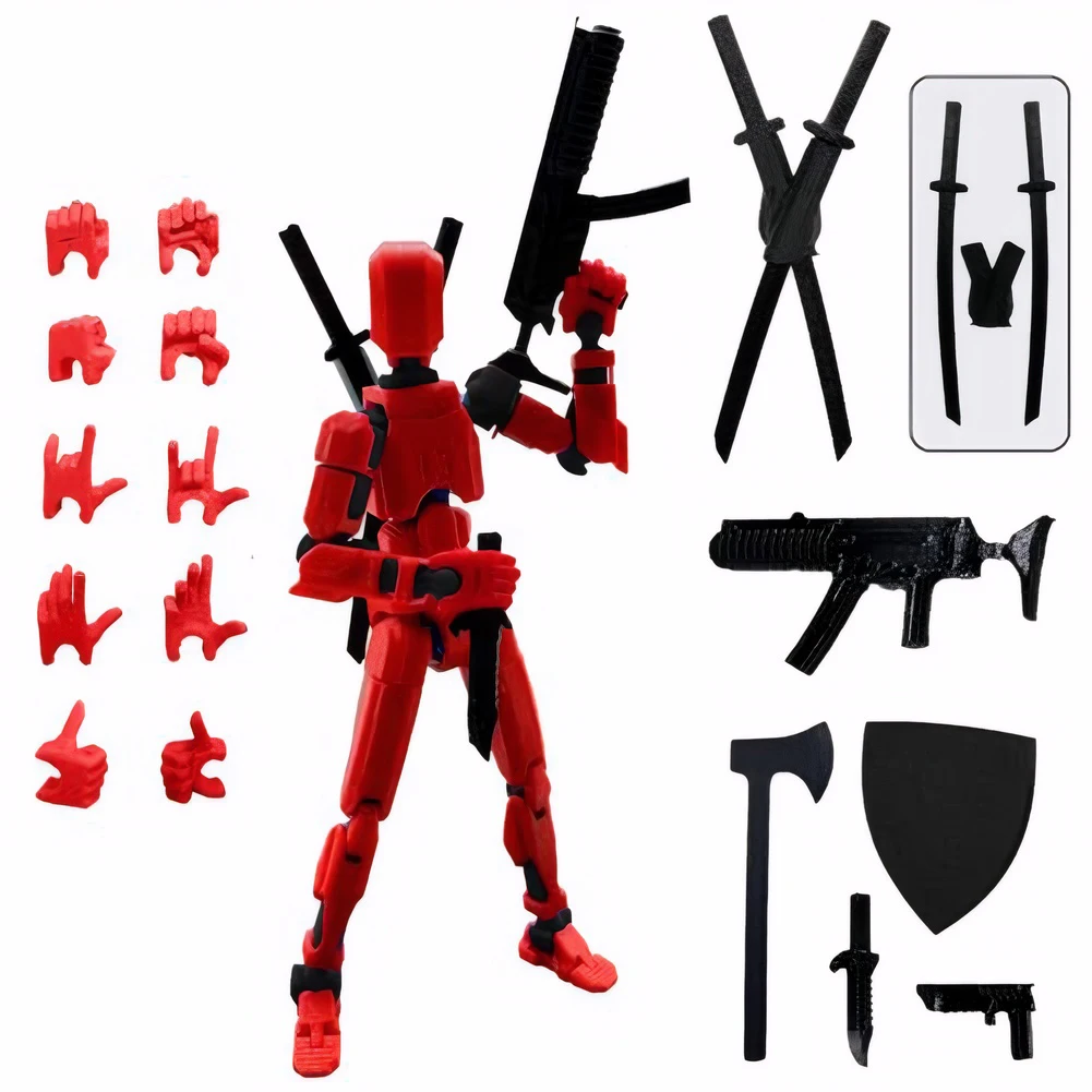 3rd Generation Lucky Dummy 13 Action Figure Titan Multi-articular Robot Toys 3D Printer Movable Anime Figure DIY Mannequin Toys