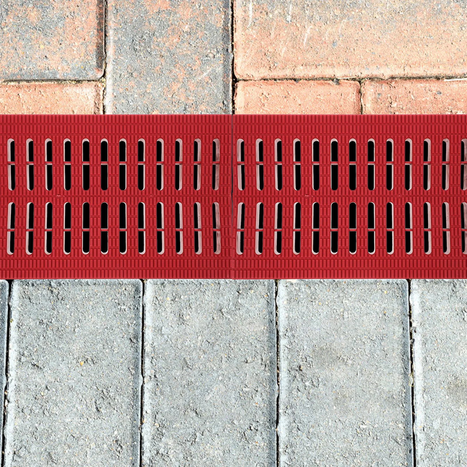 

Plastic Floor Drain Grate 20X30.5X2.4Cm Heavy Duty Trench Drain Mesh For Outdoor Garage Patio Channel Drainage System Debris