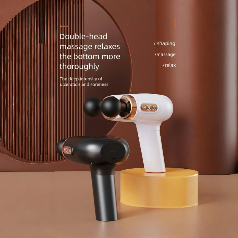 

New multi-head fascia gun electric muscle relaxation massager professional shoulder and neck USB charging massage artifact