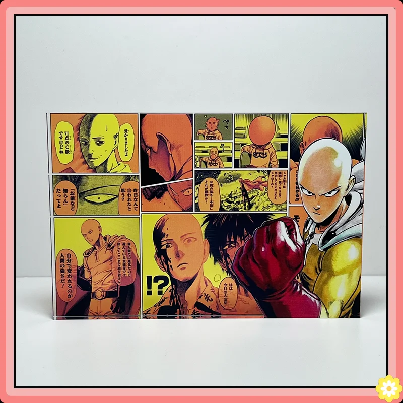 ONE PUNCH-MAN acrílico de alta transparencia Saitama Genos Sonic Fubuki Anime mercancía regalo impresión de alta definición Original