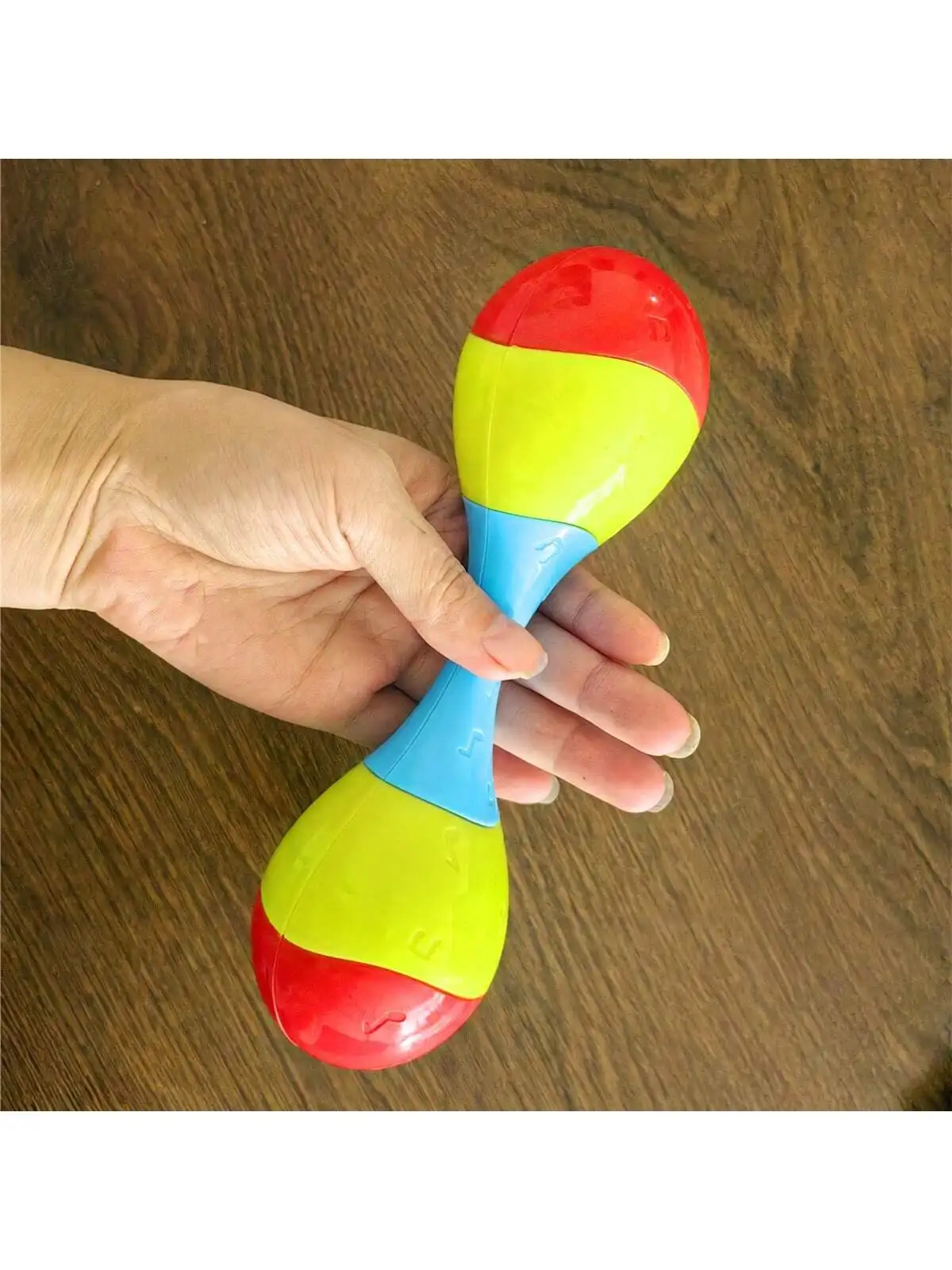 1pc random color Children Kid Percussion Toy Baby Rattle Maraca Rattles Sand Hammer Toy Plastic Sand Hammer Kids Musical Toy