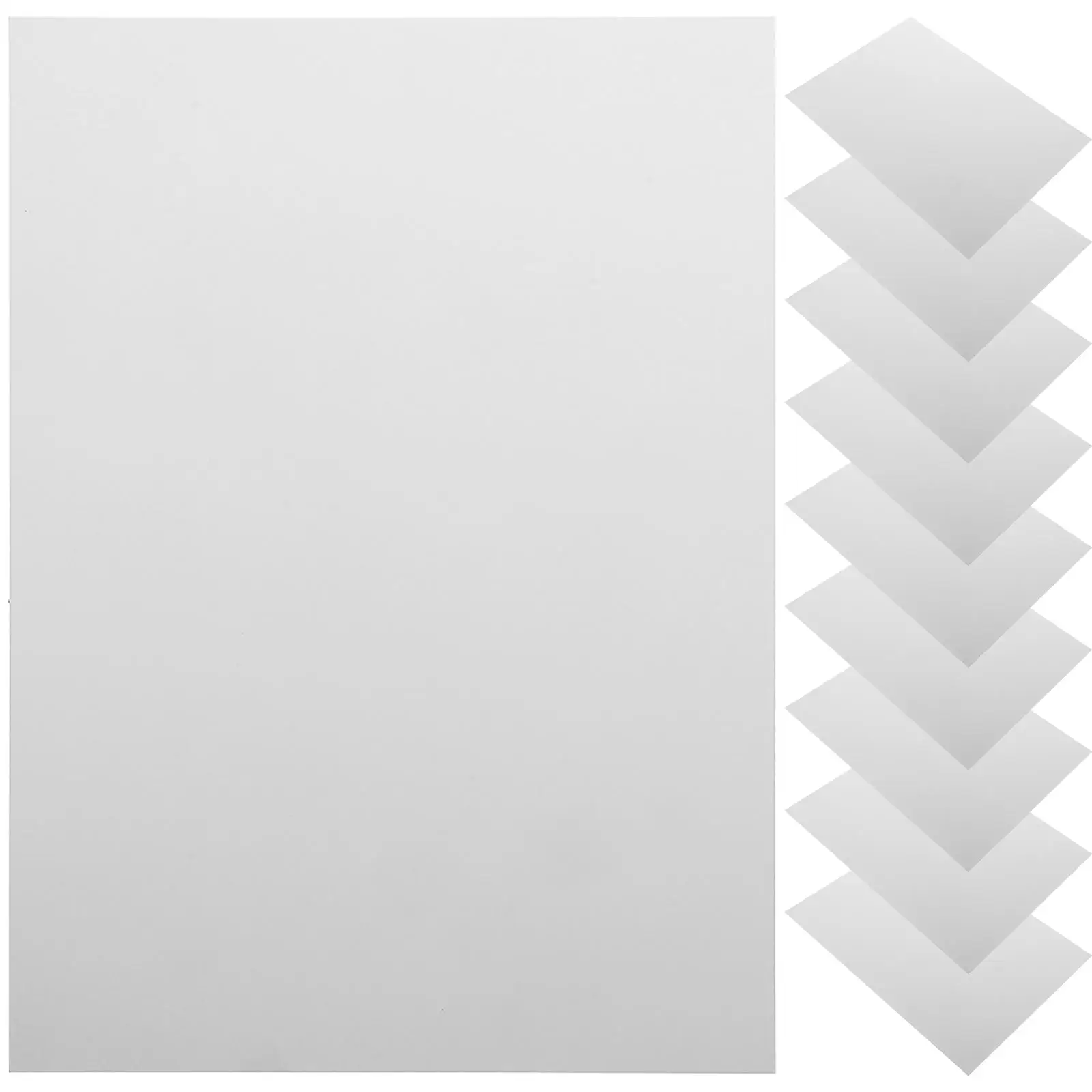 

10 Pcs Pp Plastic Sheet Thick Sheeting Panels for Crafts White Reinforced Picture Frames