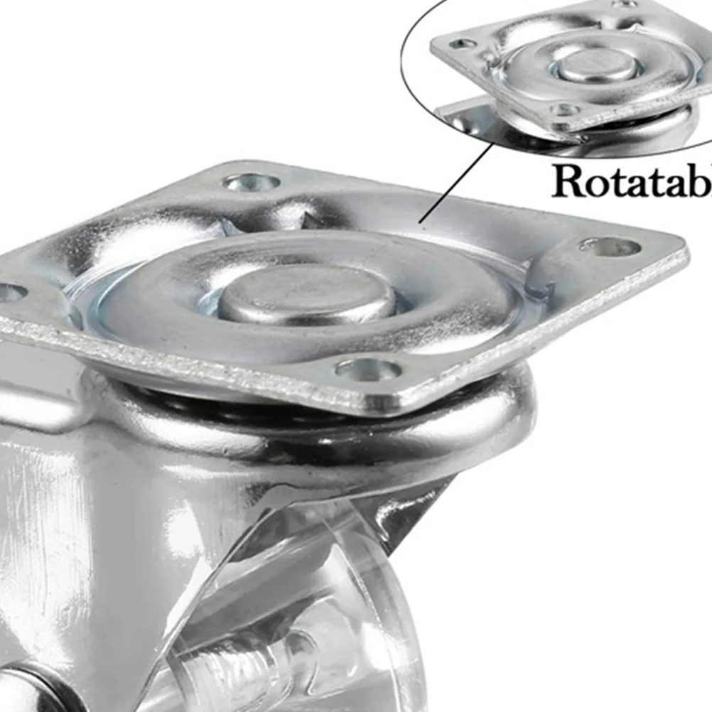 4 Stück 360-Grad-Räder, Lenkrolle, Elektrogerät, robust, für Möbel, PU